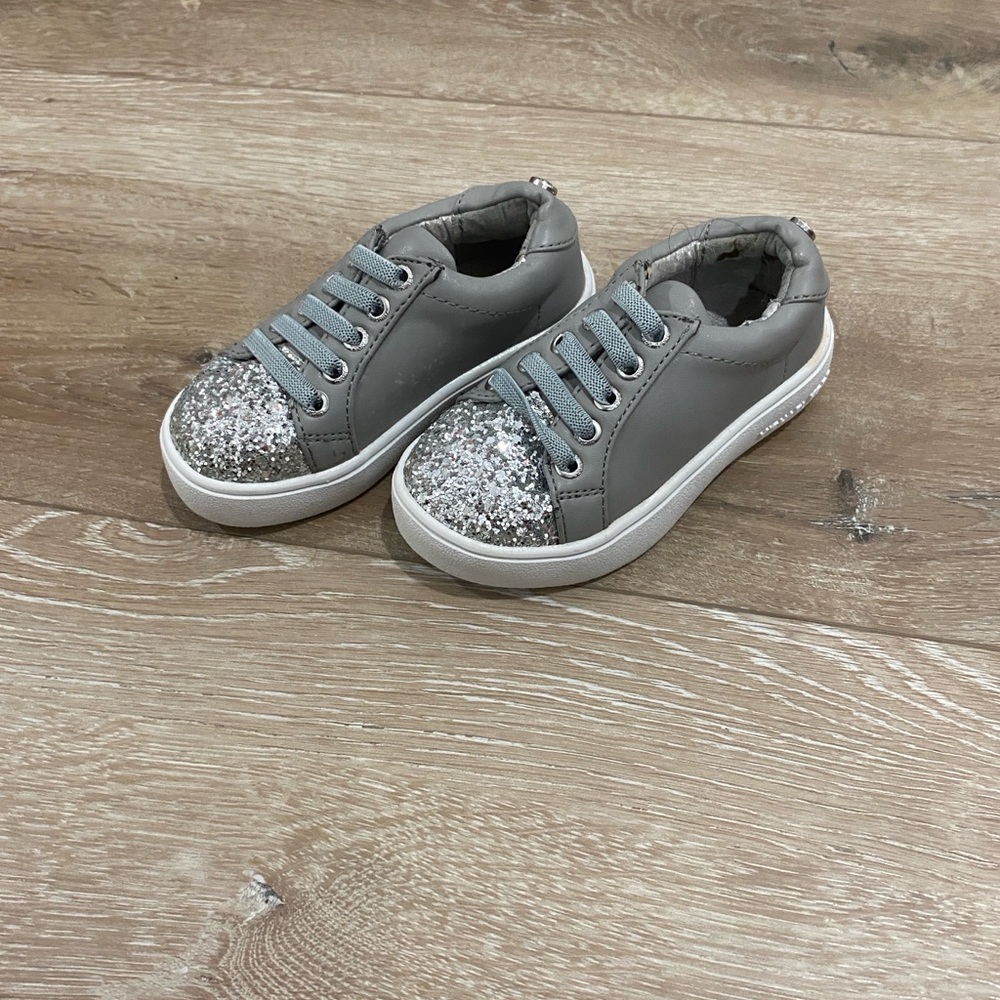 Michael Kors Gray Glitter Kids Sneakers